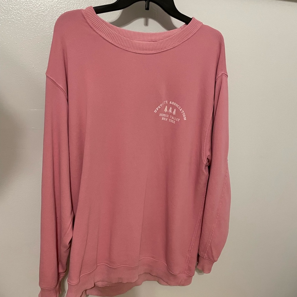 Pink oversized crewneck